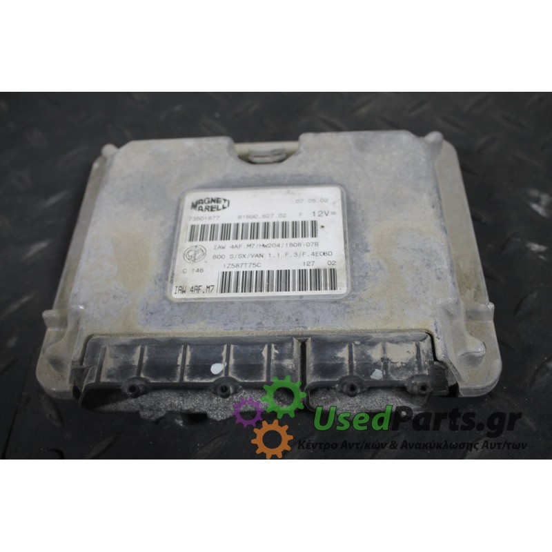 FIAT - SEICENTO - Εγκέφαλος ECU -  - ΕΤΟΣ: 1998-2001 - ΚΩΔ.ΚΑΤ/ΣΤΗ: 6160062702<br /><br />