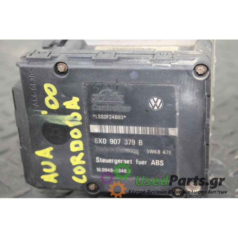 SEAT - CORDOBA - Μονάδα ABS -  - ΘΕΣΗ:  - ΕΤΟΣ: 1999-2002 - ΚΩΔ.ΚΑΤ/ΣΤΗ: 6X0614117<br /><br />
