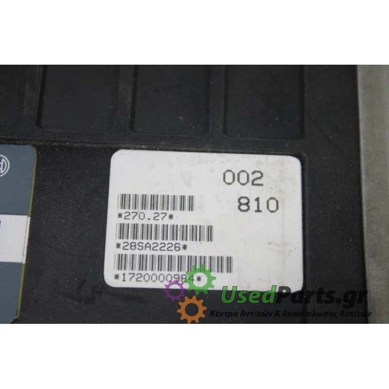 FIAT - UNO - Εγκέφαλος ECU -  - ΕΤΟΣ: 1983-1989 - ΚΩΔ.ΚΑΤ/ΣΤΗ: 0280000756 28SA2226<br /><br />