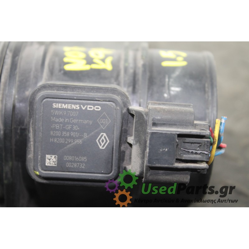 NISSAN - NOTE - Μετρητής μάζας αέρα -  - ΕΤΟΣ: 2006-2013 - ΚΩΔ.ΚΑΤ/ΣΤΗ: 5WK97007  H8200299956<br /><br />