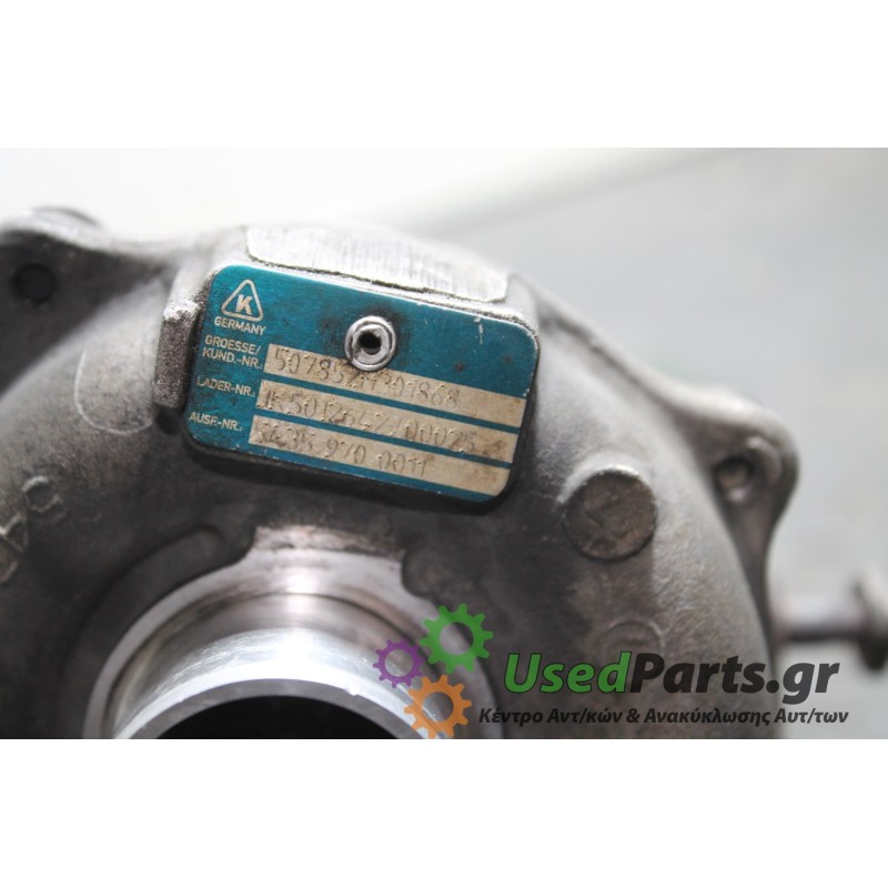 RENAULT - KANGOO - Turbo/Τουρμπίνες - ΚΩΔΙΚΟΣ ΜΗΧΑΝΗΣ:  - ΚΥΒΙΚΑ:  - ΕΤΟΣ: 1998-2003 - ΚΩΔ.ΚΑΤ/ΣΤΗ: 507852H301868  K501262700025