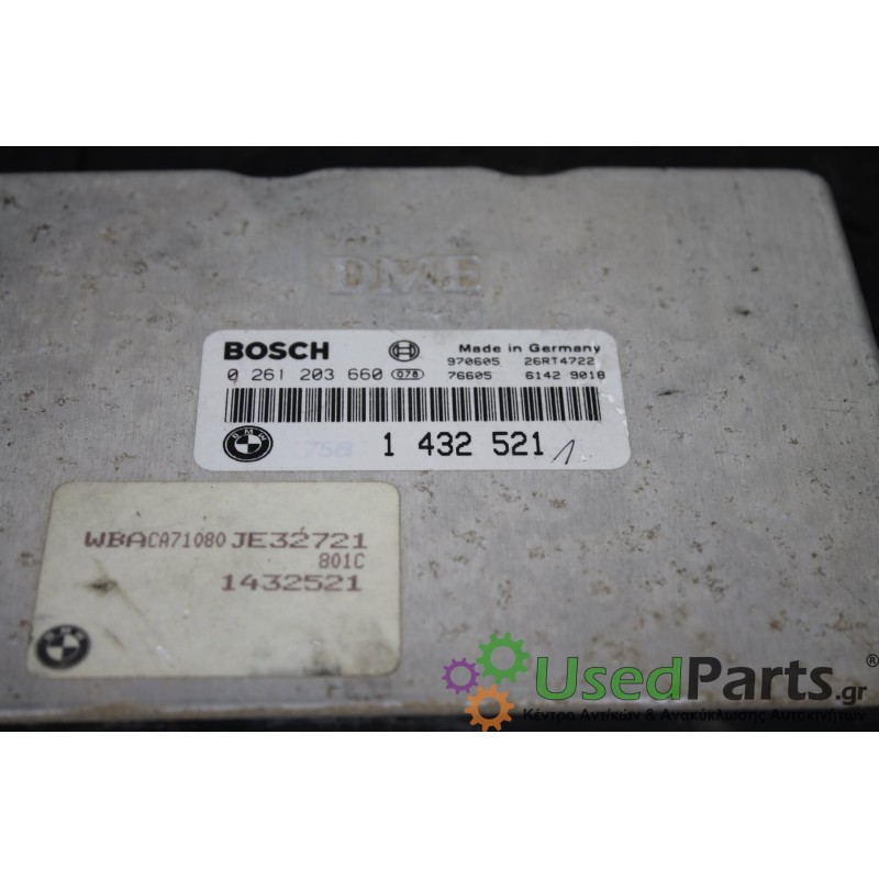 BMW - 3-E36 - Εγκέφαλος ECU - ΣΕΝΤΑΝ - ΕΤΟΣ: 1990-1998 - ΚΩΔ.ΚΑΤ/ΣΤΗ: 0261203660  1432521  WBACA71Q80JE32721<br /><br />