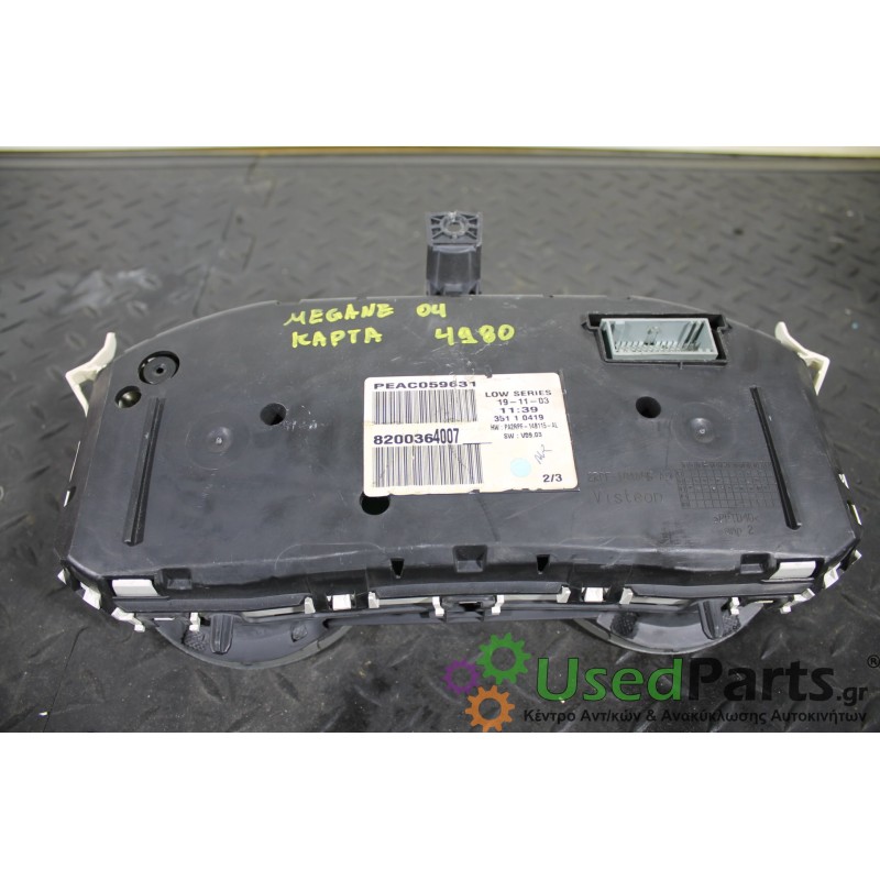 RENAULT - MEGANE - Καντράν - ΣΕΝΤΑΝ - ΕΤΟΣ: 2002-2005 - ΚΩΔ.ΚΑΤ/ΣΤΗ: PEAC059631  19-11-03 191103 8200364007  35110419<br /><br /