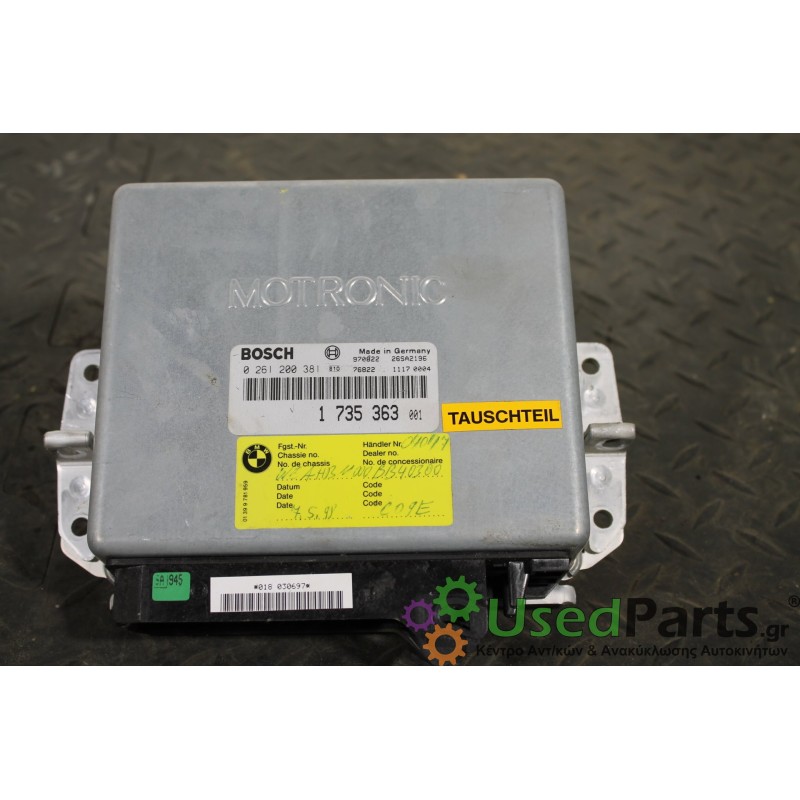 BMW - 5-E34 - Εγκέφαλος ECU - ΣΕΝΤΑΝ - ΕΤΟΣ: 1988-1995 - ΚΩΔ.ΚΑΤ/ΣΤΗ: 0261200381<br /><br />