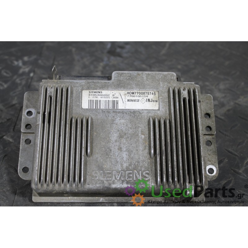 RENAULT - MEGANE SCENIC - Εγκέφαλος ECU - 5ΠΟΡΤΟ - ΕΤΟΣ: 1996-1999 - ΚΩΔ.ΚΑΤ/ΣΤΗ: 7700875745  S105300202B<br /><br />