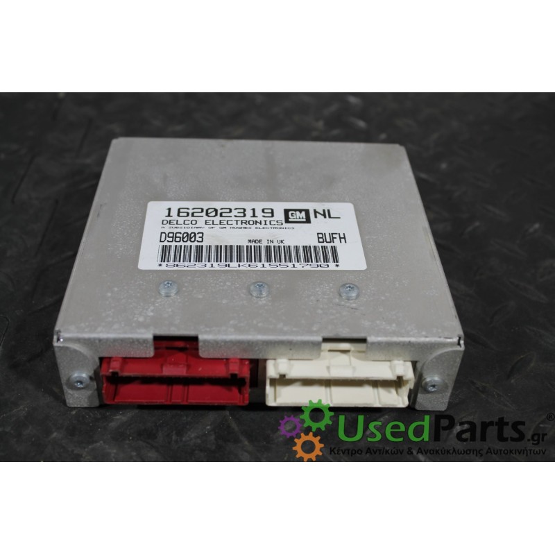 OPEL - VECTRA - Εγκέφαλος ECU - ΣΕΝΤΑΝ - ΕΤΟΣ: 1999-2002 - ΚΩΔ.ΚΑΤ/ΣΤΗ: 16202319  D96003  BUFH<br /><br />