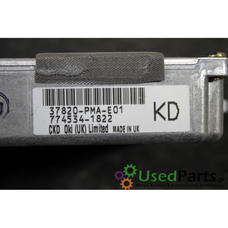 HONDA - CIVIC - Εγκέφαλος ECU - 2ΠΟΡΤΟ - ΕΤΟΣ: 2001-2004 - ΚΩΔ.ΚΑΤ/ΣΤΗ: 37820-PMA-E01 37820PMAE01 774534-1823 7745341823 KD  182