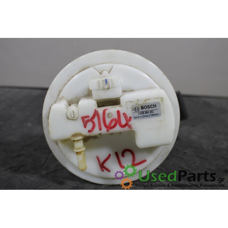 NISSAN - MICRA - Αντλία βεντζίνης - ΚΩΔΙΚΟΣ ΜΗΧΑΝΗΣ: CR12 - ΚΥΒΙΚΑ: 1240 - ΕΤΟΣ: 2002-2010 - ΚΩΔ.ΚΑΤ/ΣΤΗ: 0986580952<br /><br />