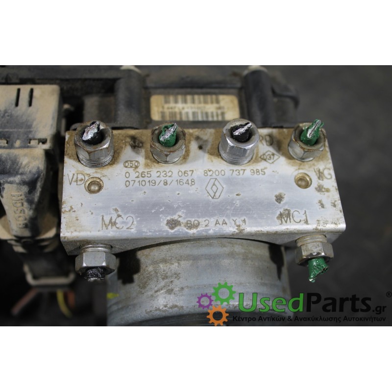 RENAULT - MEGANE - Μονάδα ABS - 5ΠΟΡΤΟ - ΘΕΣΗ:  - ΕΤΟΣ: 2005-2008 - ΚΩΔ.ΚΑΤ/ΣΤΗ: 0265232067  8200737985<br /><br />