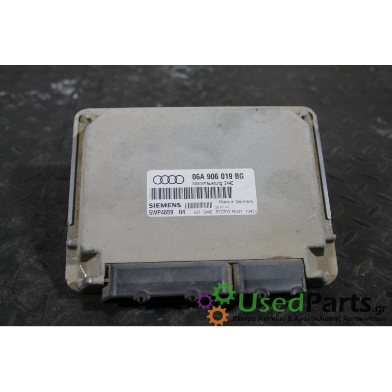 AUDI - A3 - Εγκέφαλος ECU - 2ΠΟΡΤΟ - ΕΤΟΣ: 1996-2003 - ΚΩΔ.ΚΑΤ/ΣΤΗ: 06A906019BG  5WP485904<br /><br />