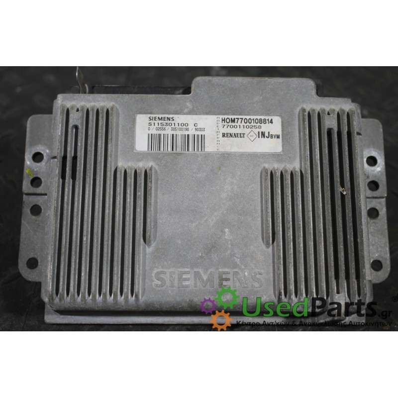 RENAULT - CLIO - Εγκέφαλος ECU - 5ΠΟΡΤΟ - ΕΤΟΣ: 1998-2001 - ΚΩΔ.ΚΑΤ/ΣΤΗ: S115301100C  HOM7700108814  7700110258<br /><br />
