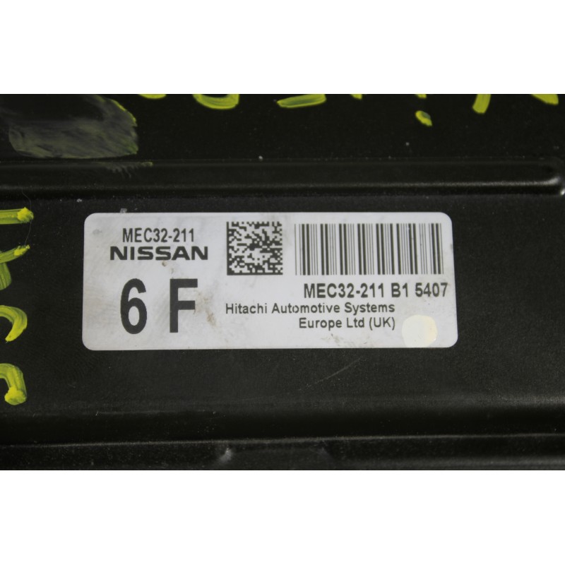 NISSAN - ALMERA - Εγκέφαλος ECU - 2ΠΟΡΤΟ - ΕΤΟΣ: 2000-2006 N16 - ΚΩΔ.ΚΑΤ/ΣΤΗ: MEC32-211 MEC32211 6F  B15407<br /><br />