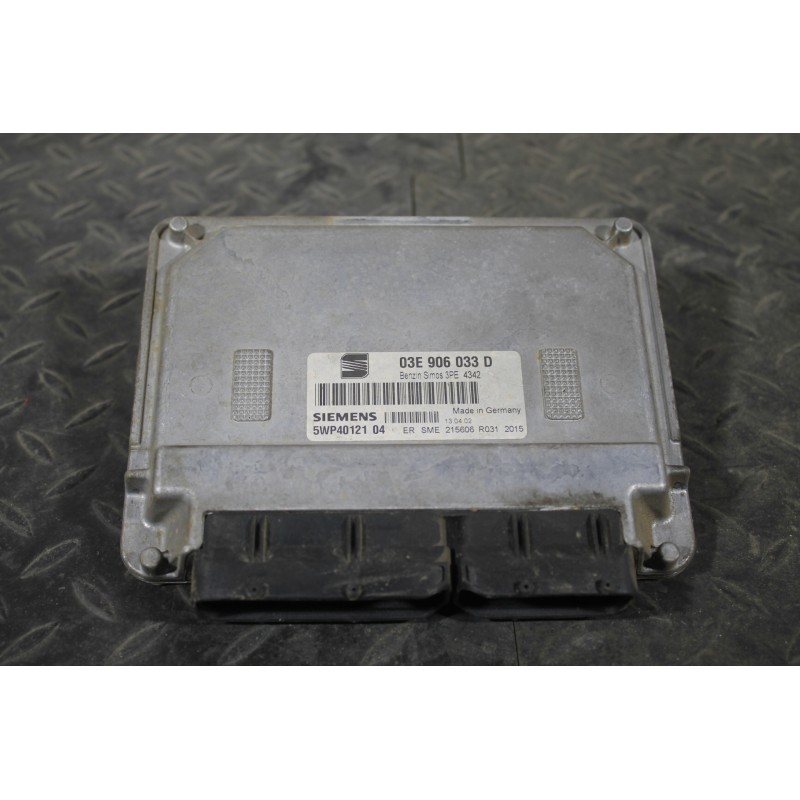 SEAT - IBIZA - Εγκέφαλος ECU - 2ΠΟΡΤΟ - ΕΤΟΣ: 1999-2002 - ΚΩΔ.ΚΑΤ/ΣΤΗ: 03E906033D  5WP4012104<br /><br />