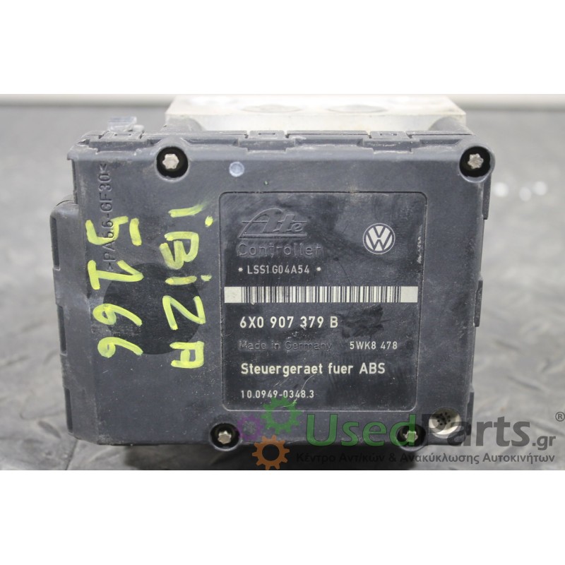 SEAT - IBIZA - Μονάδα ABS - 5ΠΟΡΤΟ - ΘΕΣΗ:  - ΕΤΟΣ: 1999-2002 - ΚΩΔ.ΚΑΤ/ΣΤΗ: 10020401904  6X0614113  6X0907379B<br /><br />