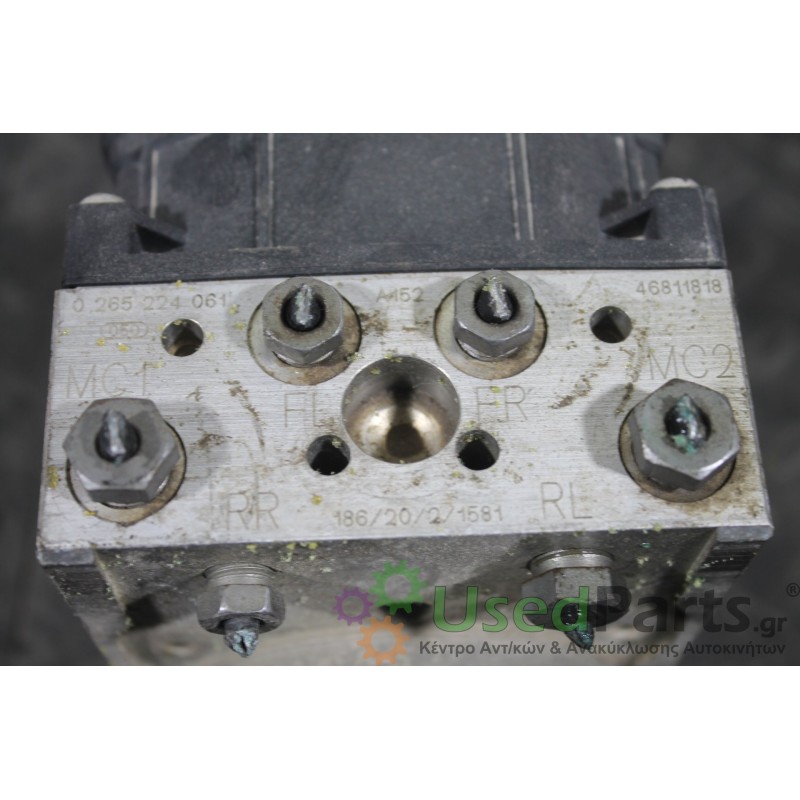 ALFA ROMEO - 147 - Μονάδα ABS - 5ΠΟΡΤΟ - ΘΕΣΗ:  - ΕΤΟΣ: 2000-2010 - ΚΩΔ.ΚΑΤ/ΣΤΗ: `186/20/2/1581 1862021581 0265224061  46811818 