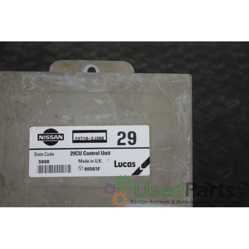 NISSAN - PRIMERA - Εγκέφαλος ECU - ΣΕΝΤΑΝ - ΕΤΟΣ: 1999-2001 - ΚΩΔ.ΚΑΤ/ΣΤΗ: 23710-3J306 237103J306 29CU  80563F<br /><br />