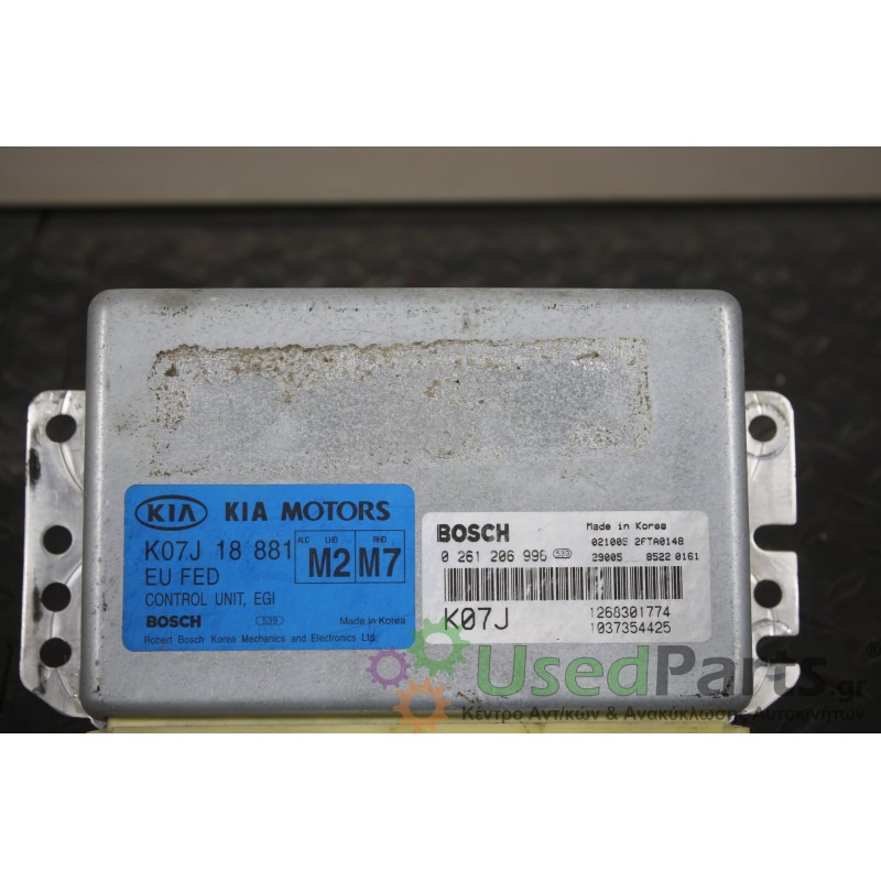 KIA - SPORTAGE - Εγκέφαλος ECU - 5ΠΟΡΤΟ - ΕΤΟΣ: 1995-2004 - ΚΩΔ.ΚΑΤ/ΣΤΗ: 0261206996  KO7J18881<br /><br />