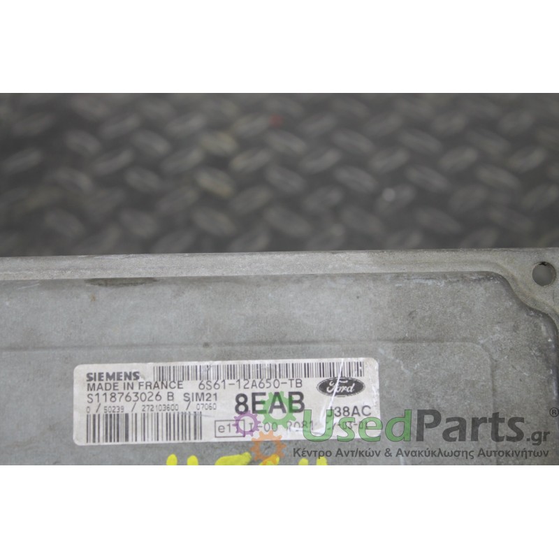 FORD - FIESTA - Εγκέφαλος ECU - 2ΠΟΡΤΟ - ΕΤΟΣ: 2002-2008 - ΚΩΔ.ΚΑΤ/ΣΤΗ: 6S61-12A650-TB 6S6112A650TB<br /><br />