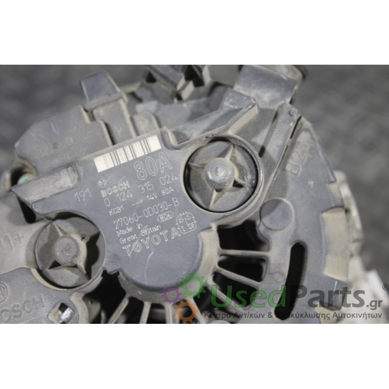 TOYOTA - AVENSIS - Δυναμό - 5ΠΟΡΤΟ - ΕΤΟΣ: 1997-2003 - ΚΩΔ.ΚΑΤ/ΣΤΗ: 0124315024  27060-0D030-B 270600D030B<br /><br />TOYOTA :: 2