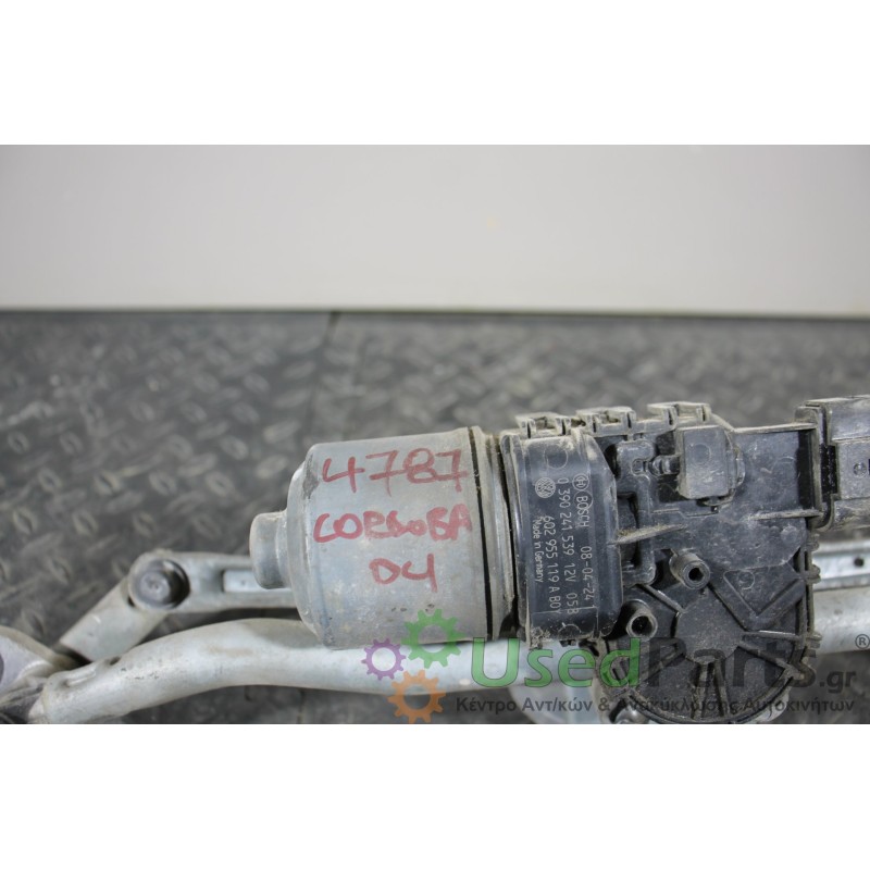 SEAT - CORDOBA - Μοτέρ υαλοκαθαριστήρων - 5ΠΟΡΤΟ - ΕΤΟΣ: 2002-2008 - ΚΩΔ.ΚΑΤ/ΣΤΗ: 0390241539  6Q2955119<br /><br />