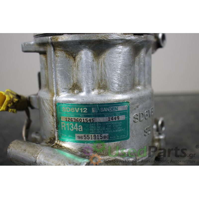 PEUGEOT - 307 - Κομπρεσέρ AC - 5ΠΟΡΤΟ - ΕΤΟΣ: 2001-2005 - ΚΩΔ.ΚΑΤ/ΣΤΗ: SD6V121449  1263601545  9655191580<br /><br />