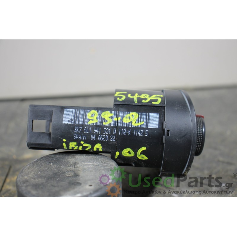 SEAT - IBIZA - Διακόπτης φώτων - 2ΠΟΡΤΟ - ΕΤΟΣ: 2002-2008 - ΚΩΔ.ΚΑΤ/ΣΤΗ: BK76L1941531Q11QK11425<br /><br />