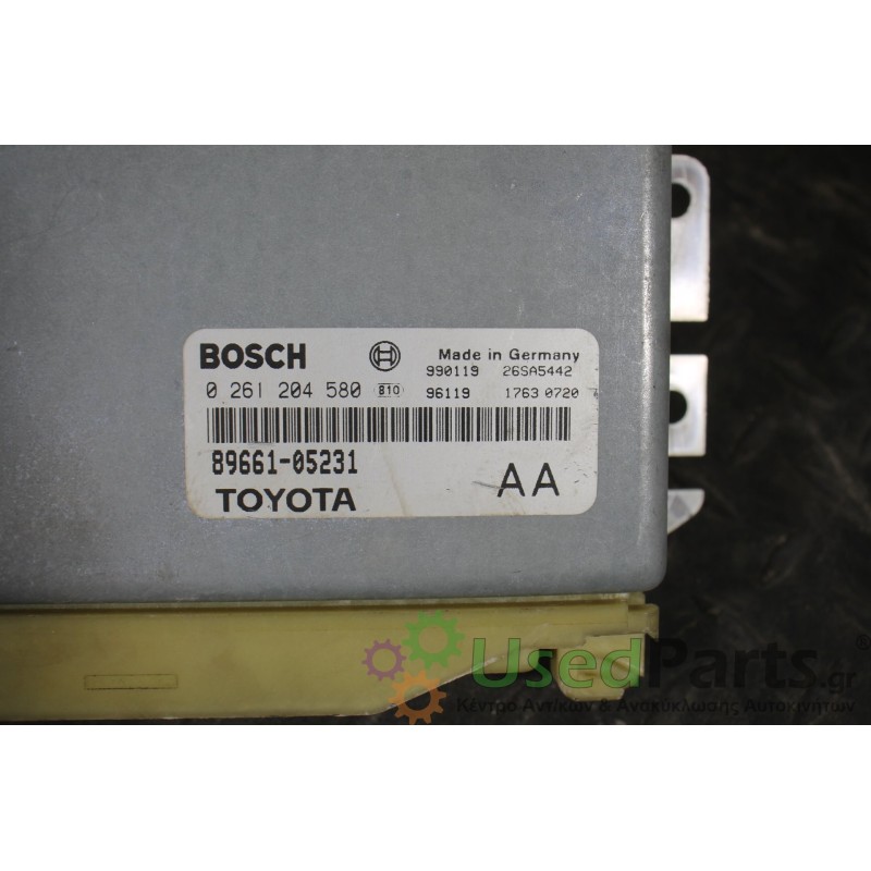 TOYOTA - AVENSIS - Εγκέφαλος ECU - ΣΕΝΤΑΝ - ΕΤΟΣ: 1997-2003 - ΚΩΔ.ΚΑΤ/ΣΤΗ: 0261204580  89661-05231 8966105231<br /><br />