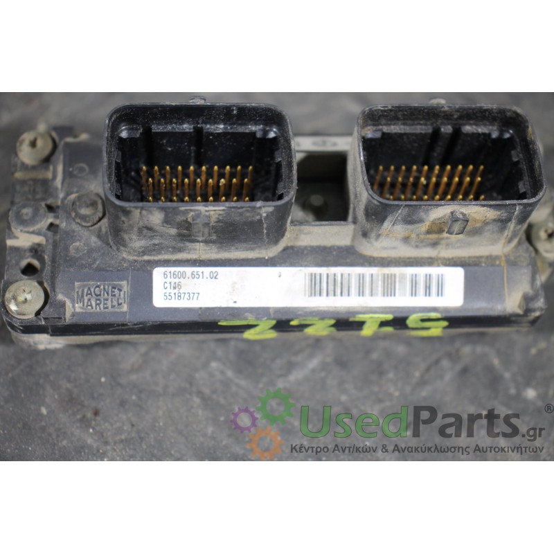 FIAT - PUNTO - Εγκέφαλος ECU - 5ΠΟΡΤΟ - ΕΤΟΣ: 1999-2003 - ΚΩΔ.ΚΑΤ/ΣΤΗ: 6160065102  C146  55187377<br /><br />