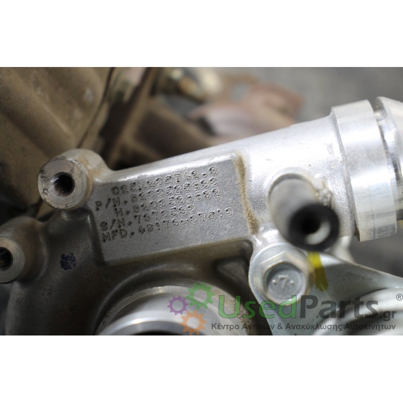 RENAULT - CLIO - Turbo/Τουρμπίνες - ΚΩΔΙΚΟΣ ΜΗΧΑΝΗΣ: D4FH784 - ΚΥΒΙΚΑ: 1200 - ΕΤΟΣ: 2006-2009 - ΚΩΔ.ΚΑΤ/ΣΤΗ: 02M205T42.3 02M205T