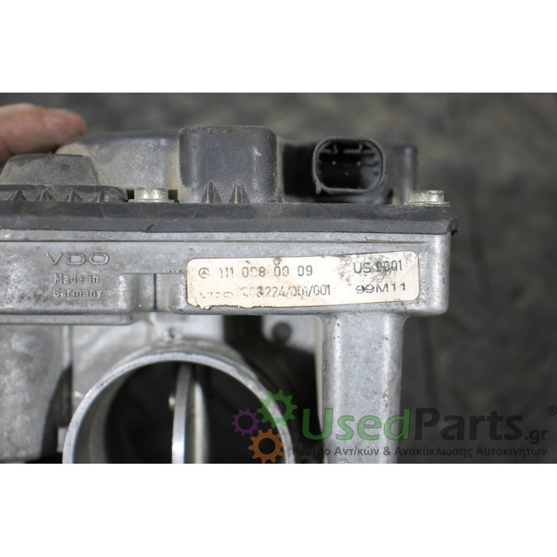 MERCEDES - W210 - Πεταλούδα γκαζιού - ΚΩΔΙΚΟΣ ΜΗΧΑΝΗΣ: M111944 - ΚΥΒΙΚΑ: 1998 - ΕΤΟΣ: 1996-1999 E - ΚΩΔ.ΚΑΤ/ΣΤΗ: 1110980009<br /