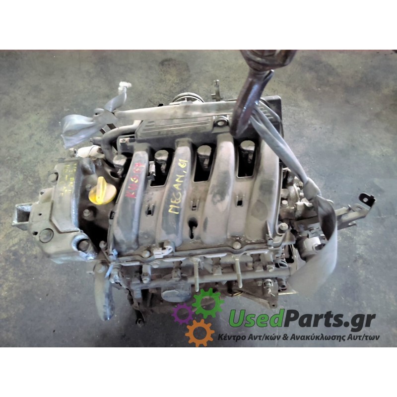 RENAULT - MEGANE - Κινητήρας - ΚΩΔΙΚΟΣ ΜΗΧΑΝΗΣ: K4JC7 - ΚΥΒΙΚΑ: 1390 - ΕΤΟΣ: 1999-2002 - ΚΩΔ.ΚΑΤ/ΣΤΗ: <br /><br />
