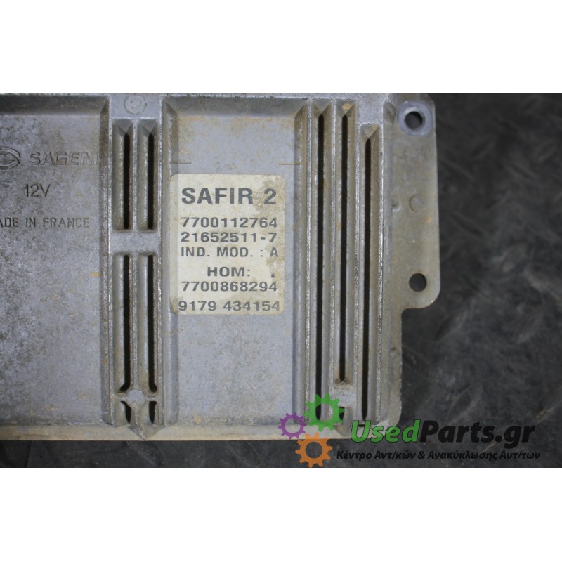 RENAULT - CLIO - Εγκέφαλος ECU - 2ΠΟΡΤΟ - ΕΤΟΣ: 1998-2001 - ΚΩΔ.ΚΑΤ/ΣΤΗ: 7700112764  216525117  7700868294  9179434154<br /><br 