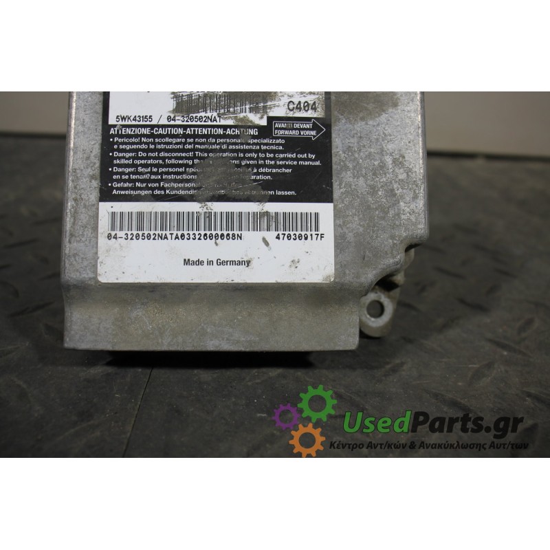 CITROEN - JUMPER - Εγκέφαλος αερόσακων - VAN - ΕΤΟΣ: 2002-2006 - ΚΩΔ.ΚΑΤ/ΣΤΗ: 5WK43155  04320502NATA0332600068N  47030917F<br />