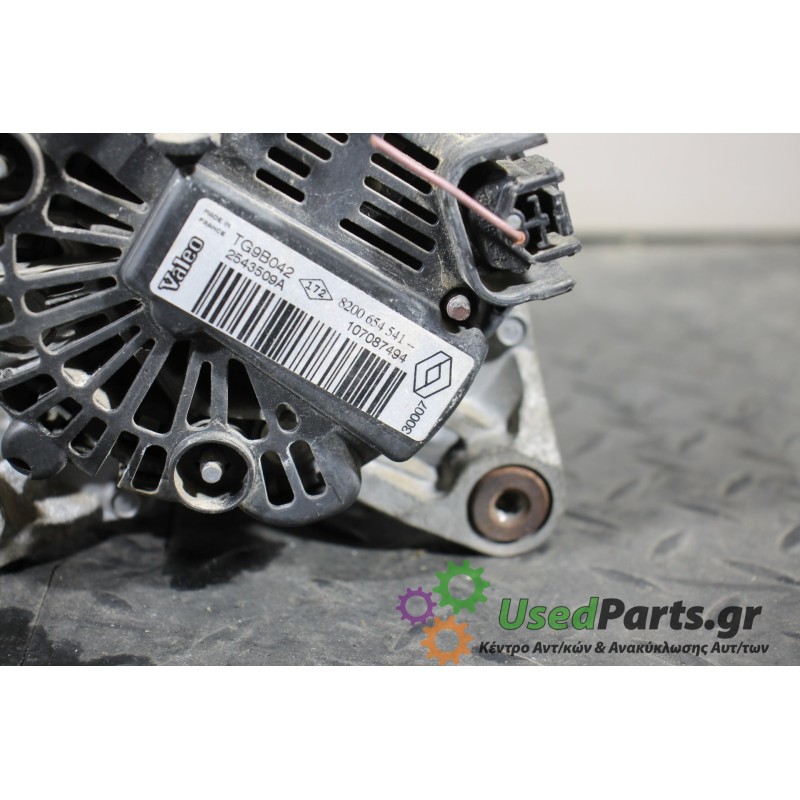 RENAULT - CLIO - Δυναμό - 2ΠΟΡΤΟ - ΕΤΟΣ: 2006-2009 - ΚΩΔ.ΚΑΤ/ΣΤΗ: TG9B042  2543509A  8200654541  107087494<br /><br />