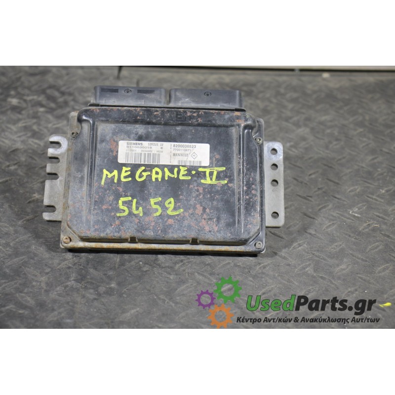 RENAULT - MEGANE - Εγκέφαλος ECU - COUPE - ΕΤΟΣ: 1999-2002 - ΚΩΔ.ΚΑΤ/ΣΤΗ: 8200036523  770011471  S110030018  03500  292444452  9