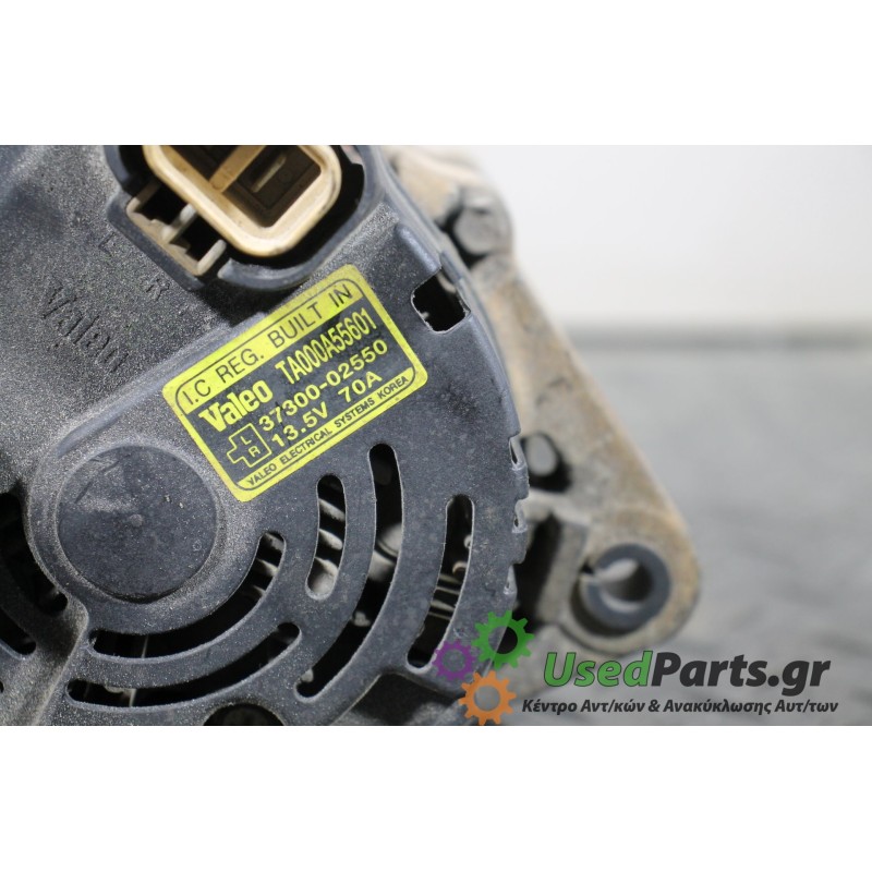 HYUNDAI - GETZ - Δυναμό - 2ΠΟΡΤΟ - ΕΤΟΣ: 2002-2005 - ΚΩΔ.ΚΑΤ/ΣΤΗ: TA000A55601  3730002550<br /><br />