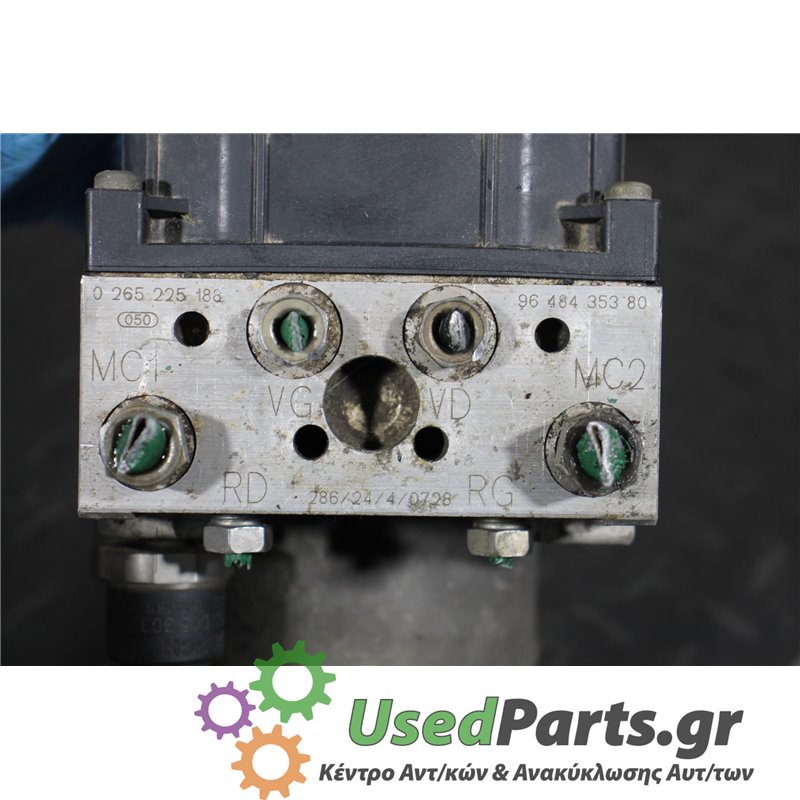 PEUGEOT - 307 - Μονάδα ABS - STATION - ΘΕΣΗ:  - ΕΤΟΣ: 2001-2005 - ΚΩΔ.ΚΑΤ/ΣΤΗ: 0265225188  9648435380  2862440728  286107  02659