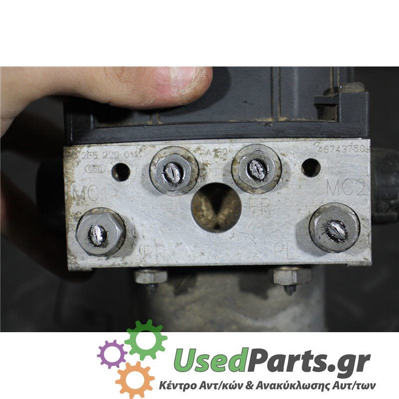 ALFA ROMEO - 147 - Μονάδα ABS - 2ΠΟΡΤΟ - ΘΕΣΗ:  - ΕΤΟΣ: 2000-2010 - ΚΩΔ.ΚΑΤ/ΣΤΗ: 0265022011  46743750    0265800005<br /><br />