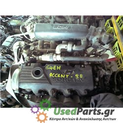 HYUNDAI - ACCENT - Κινητήρας - ΚΩΔΙΚΟΣ ΜΗΧΑΝΗΣ: G4EH - ΚΥΒΙΚΑ: 1341 - ΕΤΟΣ: 1997-1999 - ΚΩΔ.ΚΑΤ/ΣΤΗ: <br /><br />