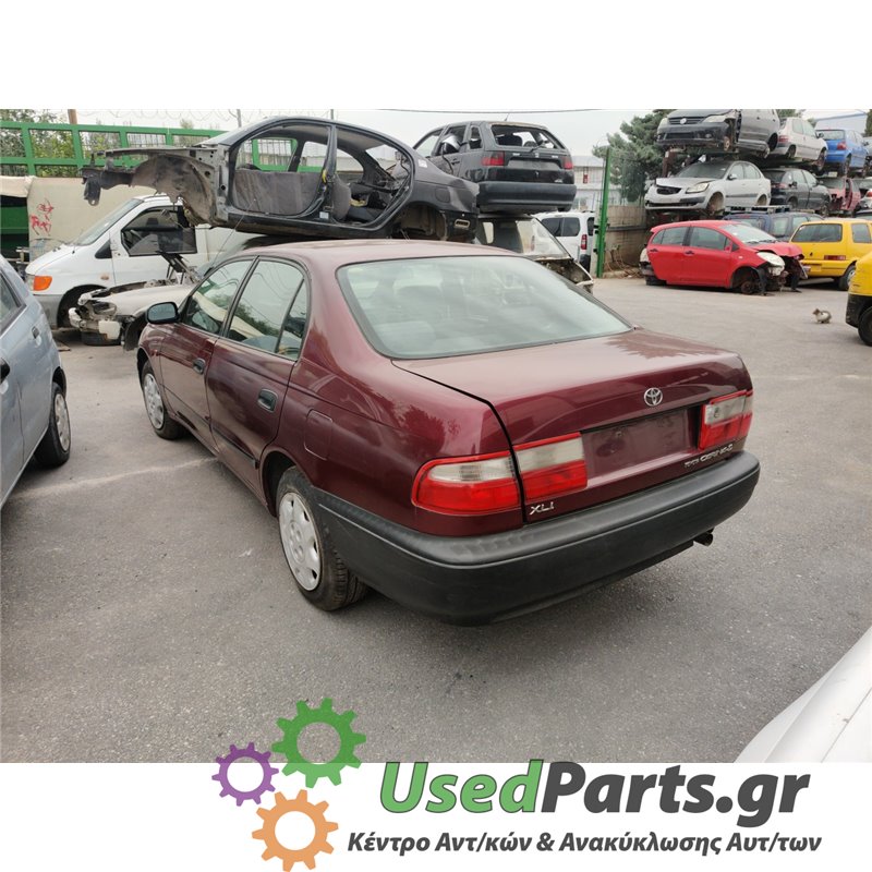 TOYOTA - CARINA - Ολόκληρο Αυτοκίνητο - ΣΕΝΤΑΝ - ΚΩΔΙΚΟΣ ΜΗΧΑΝΗΣ: 4AFE - ΚΥΒΙΚΑ: 1587 - ΕΤΟΣ: 1991-1995 E<br /><br />