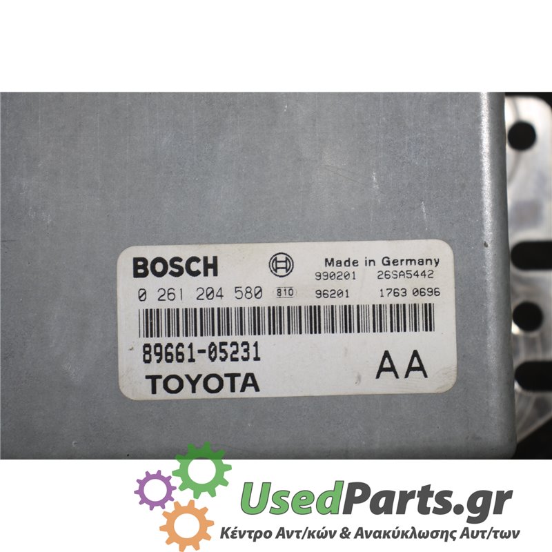 TOYOTA - AVENSIS - Εγκέφαλος ECU - ΣΕΝΤΑΝ - ΕΤΟΣ: 1997-2003 - ΚΩΔ.ΚΑΤ/ΣΤΗ: 0261204580  990201  96201  26SA5442  17630636  896610