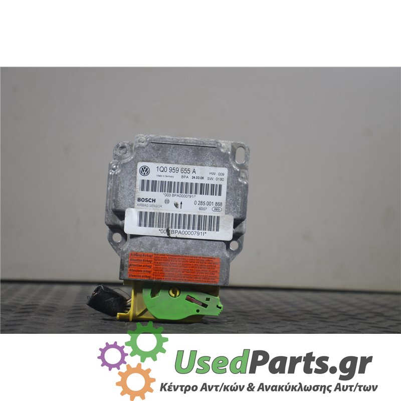 VW - EOS - Εγκέφαλος αερόσακων - COUPE - ΕΤΟΣ: 2006-2011 - ΚΩΔ.ΚΑΤ/ΣΤΗ: 1Q0959655A  0285001868  6007  240306<br /><br />