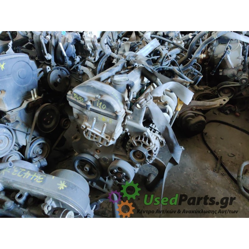 HYUNDAI - I10 - Κινητήρας - ΚΩΔΙΚΟΣ ΜΗΧΑΝΗΣ: G4LA ΜΟΝΟΣ ΜΕΤΑΒΛΗΤΟΣ ΧΡΟΝΙΣΜΟΣ - ΚΥΒΙΚΑ: 1248 - ΕΤΟΣ: 2007-2010 - ΚΩΔ.ΚΑΤ/ΣΤΗ: 