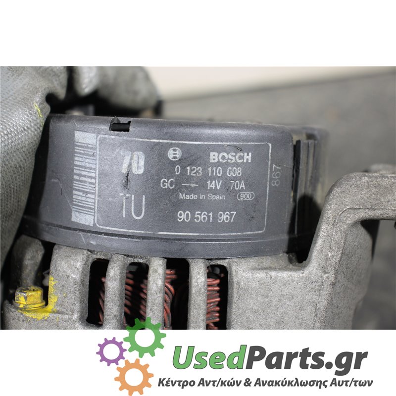OPEL - CORSA - Δυναμό - 5ΠΟΡΤΟ - ΕΤΟΣ: 2000-2006 - ΚΩΔ.ΚΑΤ/ΣΤΗ: 0123110008  90561967<br /><br />