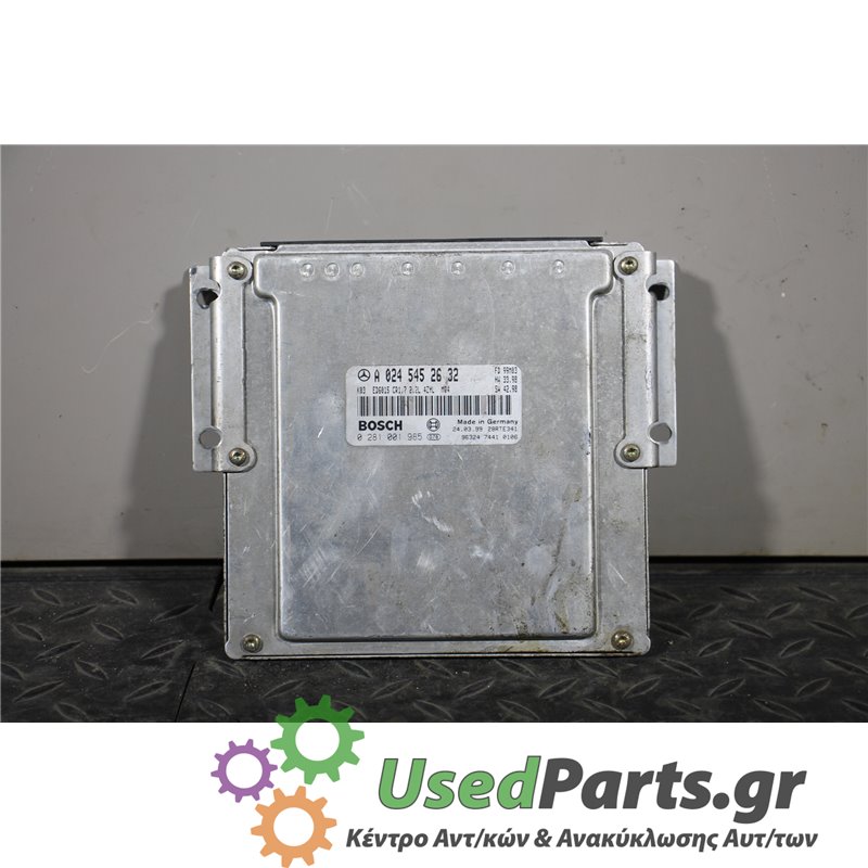 MERCEDES - W638 - Εγκέφαλος ECU - VAN - ΕΤΟΣ: 1996-2004 - ΚΩΔ.ΚΑΤ/ΣΤΗ: A0245452632  0281001985  240399  96324  7441  0106  FD99M