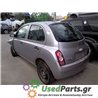 NISSAN - MICRA - Ολόκληρο Αυτοκίνητο - 5ΠΟΡΤΟ - ΚΩΔΙΚΟΣ ΜΗΧΑΝΗΣ: CR12 - ΚΥΒΙΚΑ: 1240 - ΕΤΟΣ: 2002-2010<br /><br />