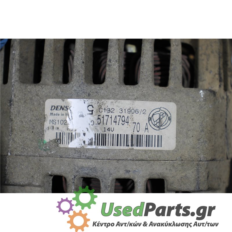 FIAT - PANDA - Δυναμό - 5ΠΟΡΤΟ - ΕΤΟΣ: 2003-2014 - ΚΩΔ.ΚΑΤ/ΣΤΗ: 51714794  C132<br /><br />